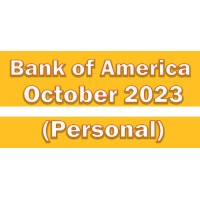 Personal October 2023 । Bank of America Bank Statement Template